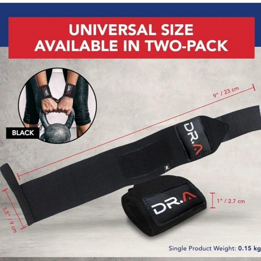 Gym Wrist Wraps/Lifting Wrist Straps - Picture 5 of 5